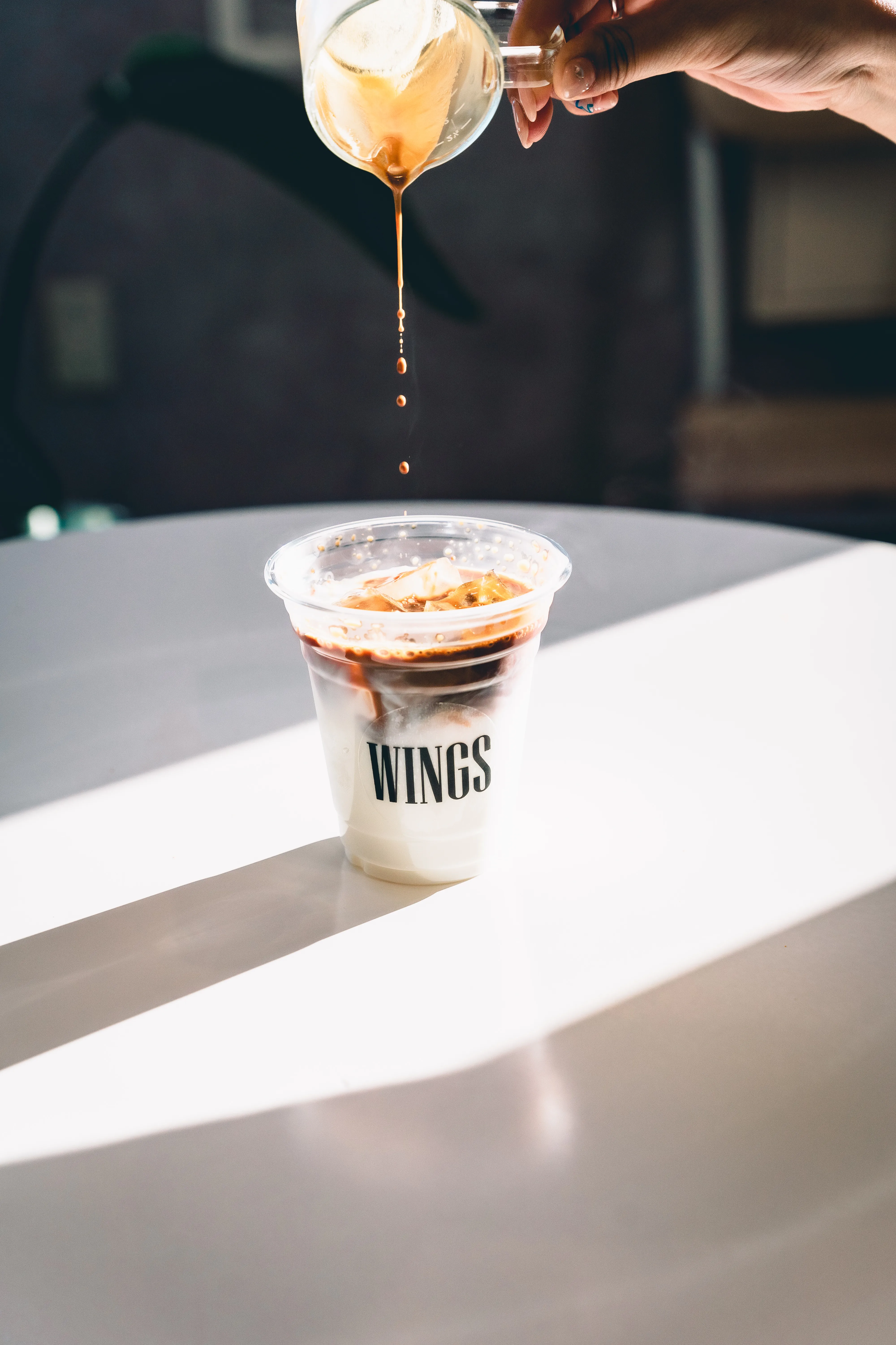 WINGSのアイスラテ