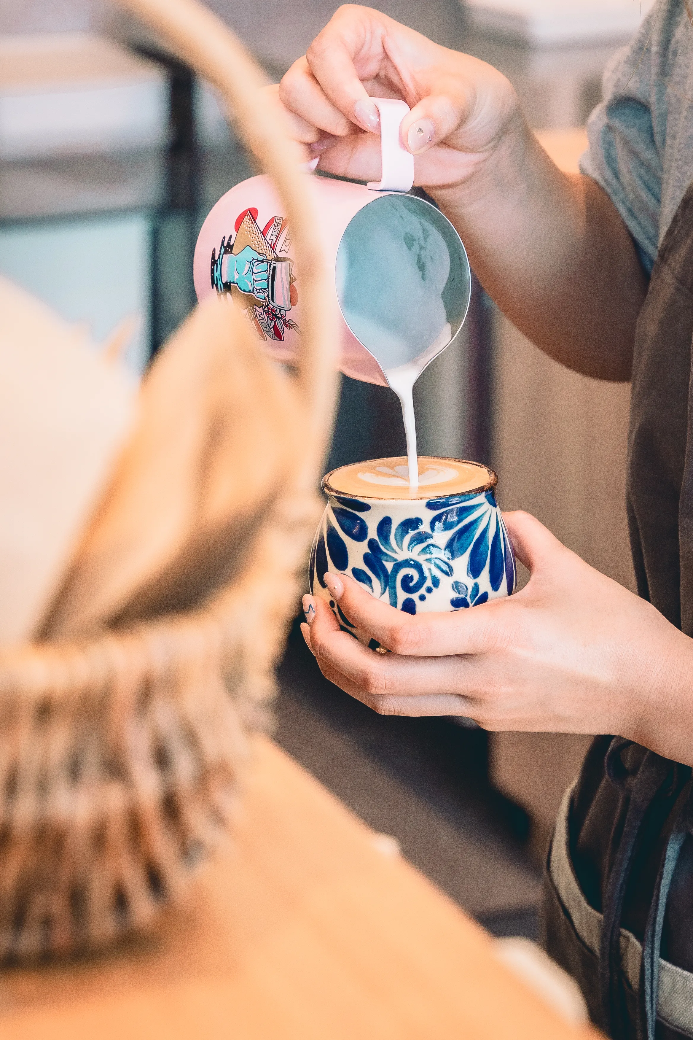 WINGSのカフェラテ